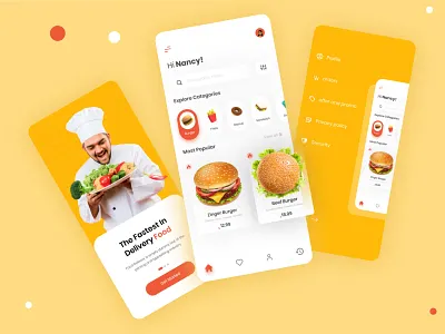 ONLINE FOOD APP UI graphic design ui