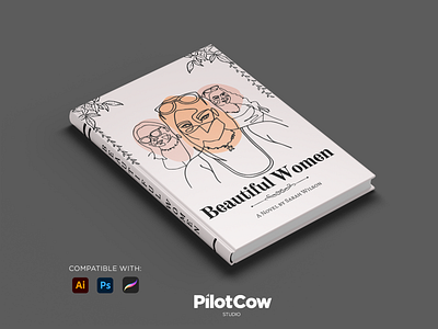 Beautiful Women Line art Book Cover adobe illustrator adobe photoshop advertising art direction artist beauty bookcover branding character design concept creativeart design dribbble editorial graphice design graphics grey illustration lineart simple