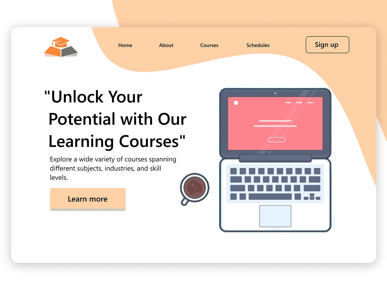 Learning Courses Landing Page Design🚀 by Ekjot Singh on Dribbble