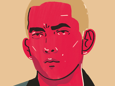 Eminem character eminem illustrated rapper illustration illustrator people portrait portrait illustration procreate rap rap is cool rapper rapper illustrated