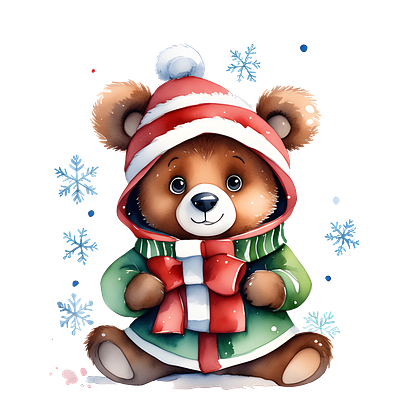 Christmas bear bear illustration christmas bear watercolor bear watercolor illustration