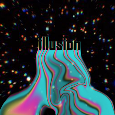 Illusion || LIQUID TEXT design graphic design illustration logo typography vector