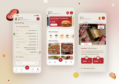App Restaurant Bj's Phase 2 app restaurant ui ux