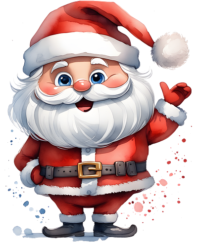 Watercolor Santa Claus watercolor santa claus