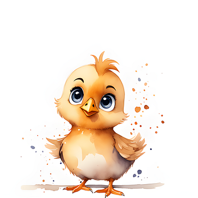Watercolor chick watercolor chick