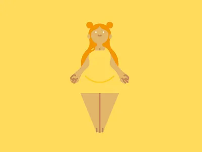 Limone character curvy female illustration lemon limone people shapes simple vector