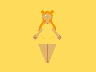 Limone character curvy female illustration lemon limone people shapes simple vector