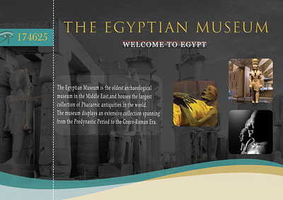 inspiration on the invitation of the Egyptian museum branding graphic design ui