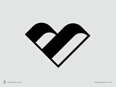 VB Monogram branding design heart letter logo love mark minimal monogram samadaraginige self simple vb