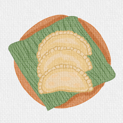 pastel snack food stickers food illustration stiker
