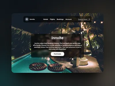 Hotel booking site. 3d animation graphic design logo motion graphics ui
