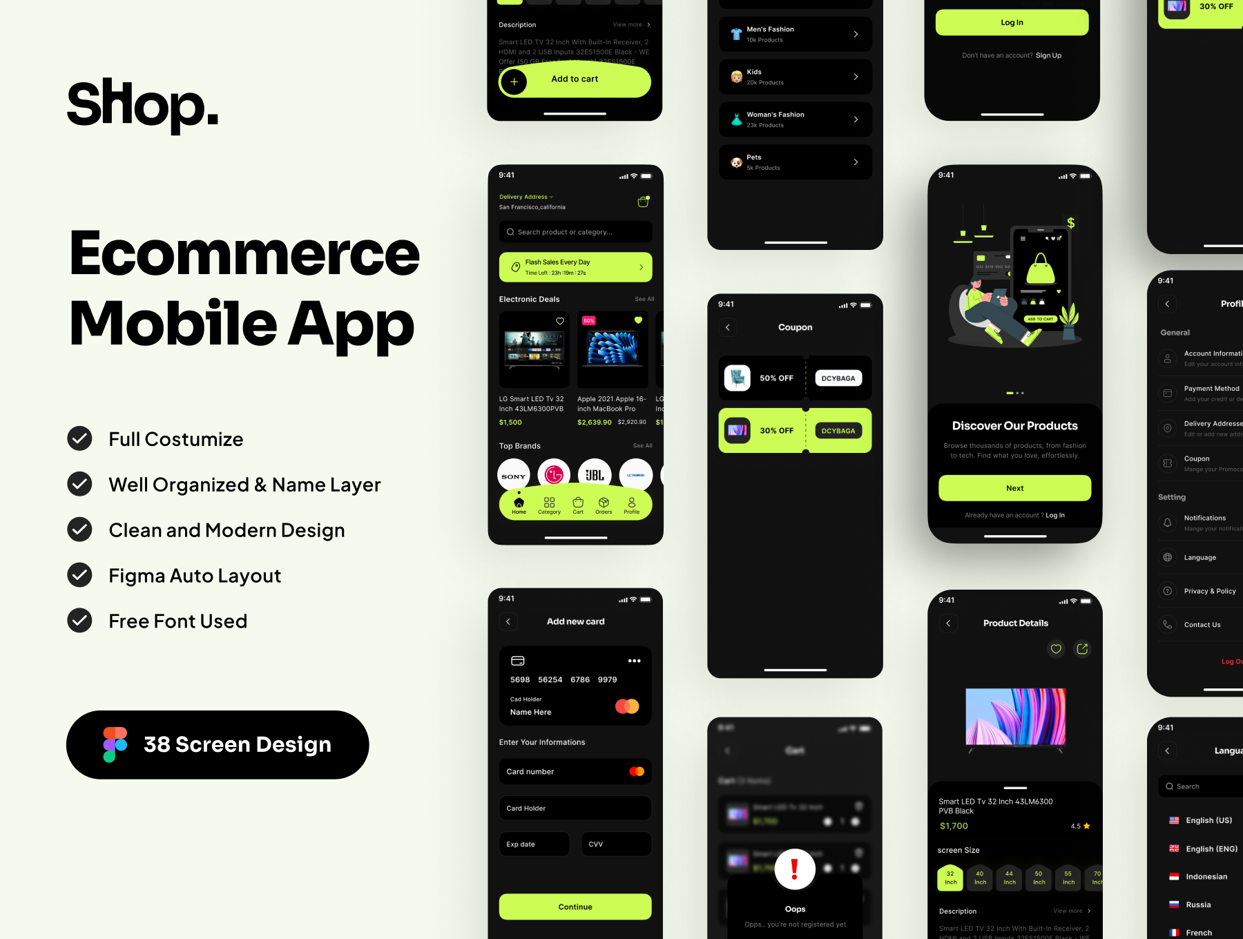 E-commerce Mobile App UI Kit android app designer app app design app interface designer app ui design application design digital product ecommerce app interaction ios minimal mobile app mobile applications design mobileap online shop product design ui apps ux