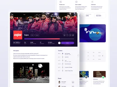 Fundraising platform for early stage startups blockchain dashboard desktop fundraising platform profile ui web3