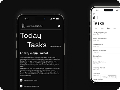 Fokus Card - A Minimalist Note-taking App application mobile note ui ux