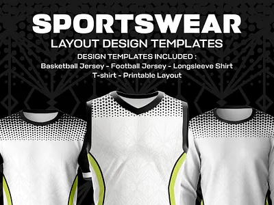DOTS AND WEB LINES JERSEY TEMPLATE DESIGN apparel basketball clothing design football graphic design jersey layout soccer sports sportswear t shirt template wear