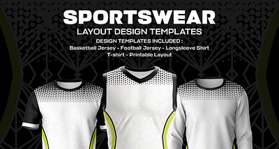 DOTS AND WEB LINES JERSEY TEMPLATE DESIGN apparel basketball clothing design football graphic design jersey layout soccer sports sportswear t shirt template wear