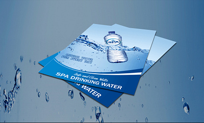 Water Poster Design 3d animation branding graphic design logo motion graphics ui
