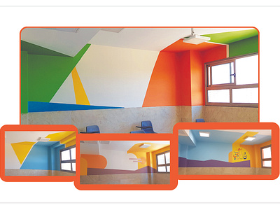 Wall Mural Design for STEAM-Integrated School branding interior design learning experience design school interior design steam vector wall mural design wall painting