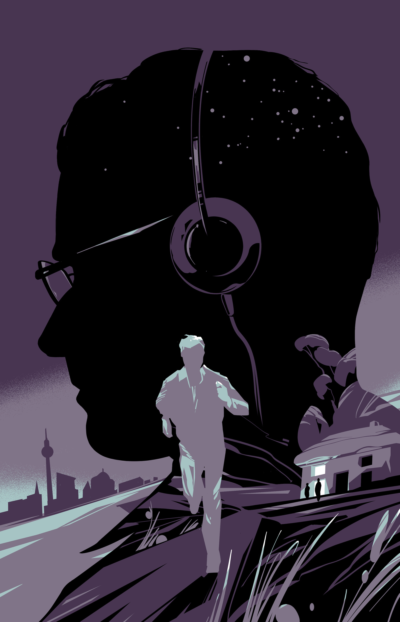 The Secret Hours 2d action cinematic concept conceptual digital dynamic editorial edward tuckwell folioart illustration narrative photoshop