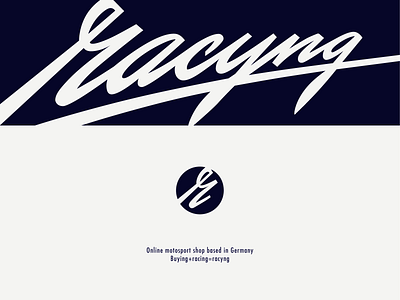 racyng branding calligraphy custom design flow handlettering handwritting lettering logo logomaker motorcycle motorsport race racing retro script signature type typography unique