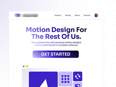 Motion AI Web motion motion graphics ui web web design