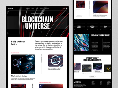 Blockchain Website blockchain blockchain analytics business crypto defi design digital product home page design landing page layout saas product typography ui user inteface visual identity web web 3.0 web design webdesign website