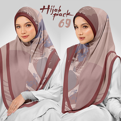 Hijab Mockup Pack 69 apparel clothes design download fabric fashion female girl hijab mockup model photoshop psd scarf shawl template textile woman