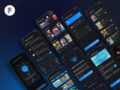 Wibuplex Anime Stream Platform App anime anime stream app dark design gojo satoru jujutsu kimetsu mobile one piece platform streaming ui ui kit user experience user interface ux watch anime watching wibuplex