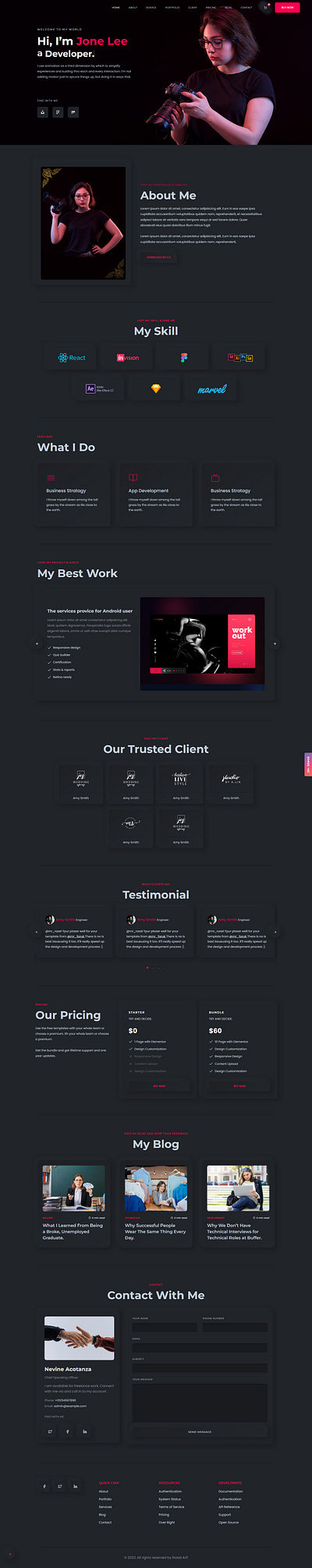 Personal Portfolio WordPress Website design elementor elementor pro elementor website landingpage personal portfolio personal website portfolio website responsive website ui ux design web webdesign website website design wordpress wordpress elementor wordpress landing wordpress website wordpresssite