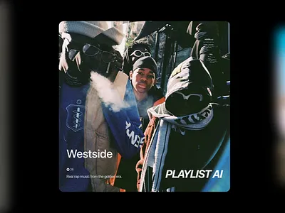 Playlist AI App ai music animation music music app playlist playlist ai ui video