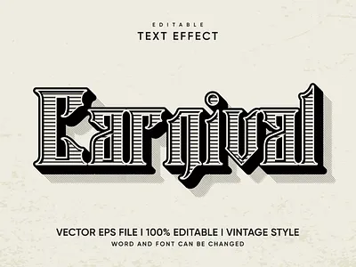 Editable Vintage text effect. aged anchient branding eps old retro vector vintage