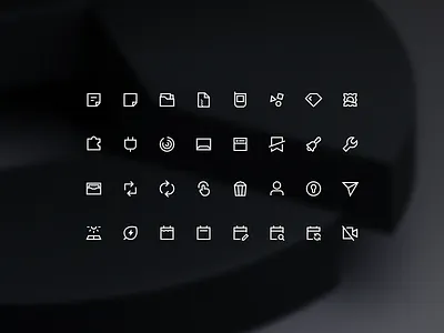 central V1.14 icon icon system iconography icons iconset mark pictograms vector