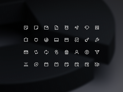 central V1.14 icon icon system iconography icons iconset mark pictograms vector