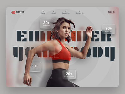 Forfit branding graphic design sports training ui uidesign userinterface ux uxdesign visualdesign website websitedesign workout