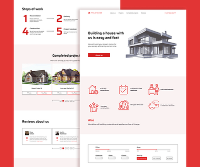 Landing page for prefab homes for sale 🏠 constructivism design home homes landing landing page real estate ui ui ux web web design web site