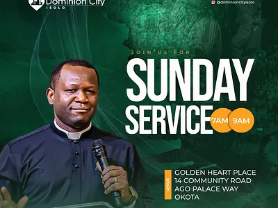 Church invite graphic design