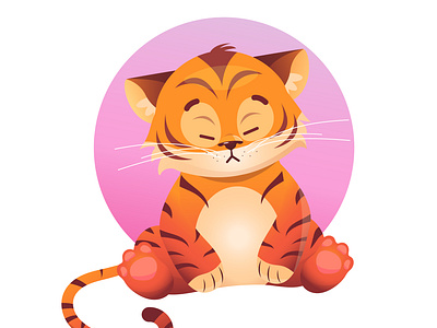 Sad tiger adobe illustrator branding character collection cute design designer digital illustration freelance graphic design illustration sad tiger vector тигр іллюстрація