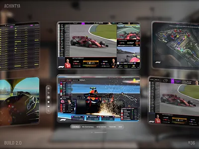 Spatial sports experience UI - Build 2.0 build challenge design f1 figma practice spatial ui sports