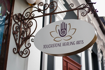 Touchstone Healing Arts Branding branding design graphic design logo massage logo