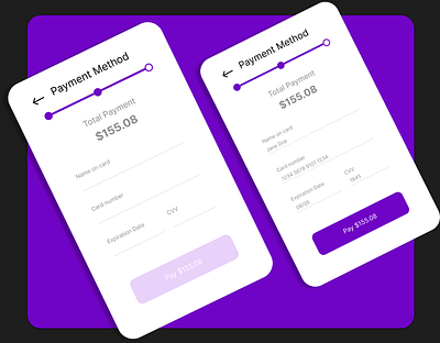DailyUI #002 - Credit Card Payment basic beginner credit card payment figma simple ui