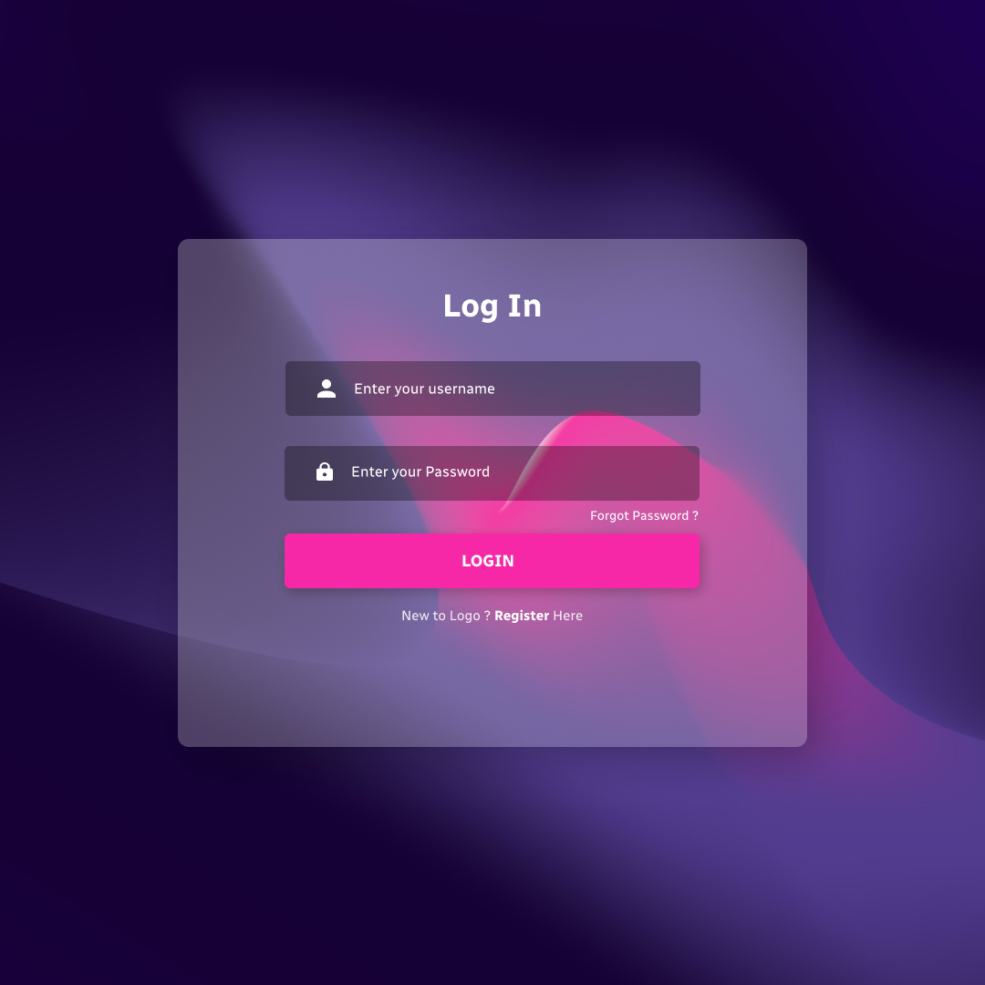 Glass Morphism Login Page by Vasanth S on Dribbble