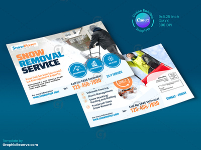 Snow Removal Direct Mail EDDM Postcard Design canva canva template design direct mail eddm ice snow removal eddm sidewalk cleaning eddm snow plowing eddm postcard snow removal snow removal eddm snow removal eddm postcard snow removing eddm mailer snow removing service mailer