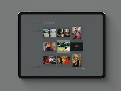 Web Photographer Lorena Ros branding ui web design