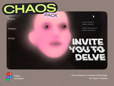 Pink Head animation chaos chaotic darkness design figma halloween home homepage illustration landing page landingpage parallax trend ui uidesign userinterface ux web design webdesign