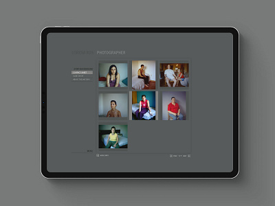 Web Photographer Lorena Ros branding ui web design