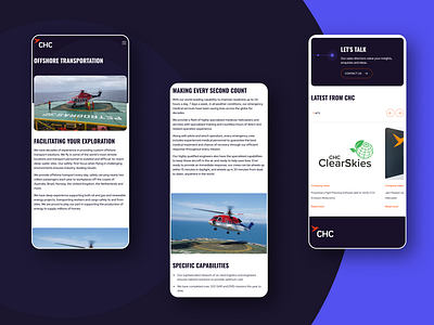 CHC Helicopters - A website for the global leader animation branding design graphic design illustration logo typography ui ux vector