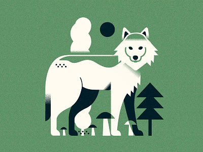 Lonely W (Personal '23) animals character design editorial grain graphic design illustration