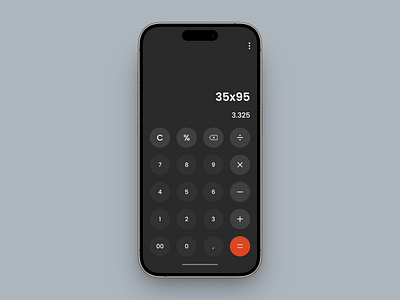 Phone calculator UI design app appdesign dailyui figma ui ux