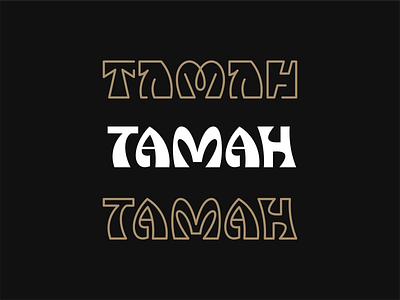 Taman agency black branding design font gold graphic design icon icon set illustration letters logo mark symbol typo typografy vector