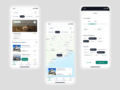 Real Estate Rental Mobile App apartment app booking design filters home hotel mobile mobile app mobile app design real estate real estate rental rent rental ui